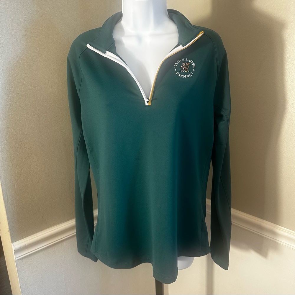 Walter Hagen Womens‎ 125th US Open Oakmont Pullover Top Green Size M (MSRP $80)